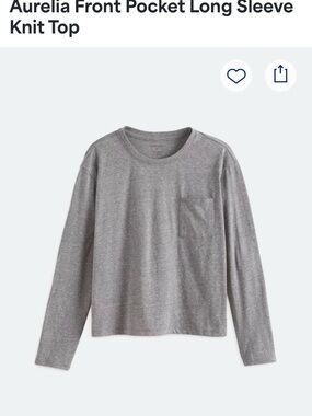 Aurelia Kids' Long Sleeve Pocket Tee - Gray